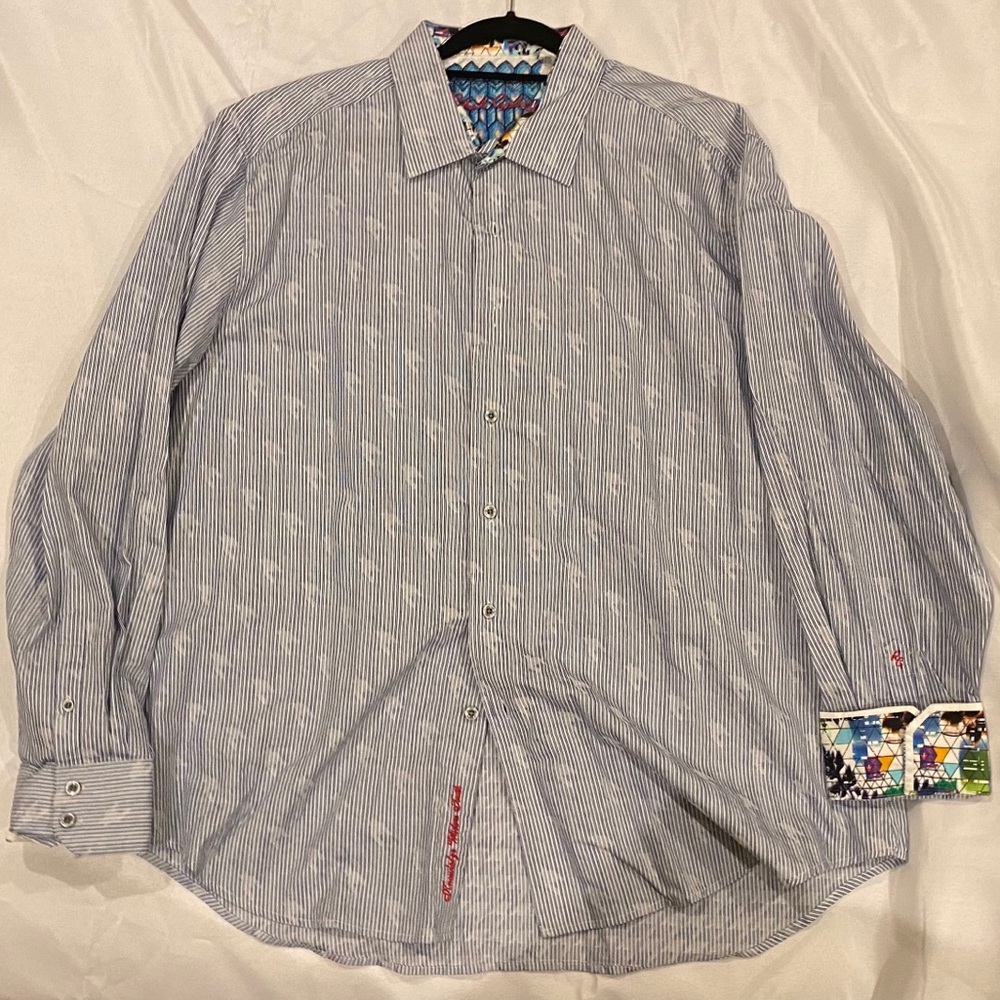 Robert Graham long sleeve button up shirt. 3XL
